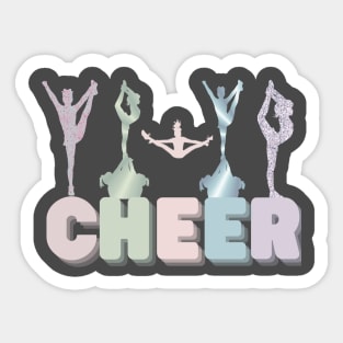 CHEER stunts Sticker